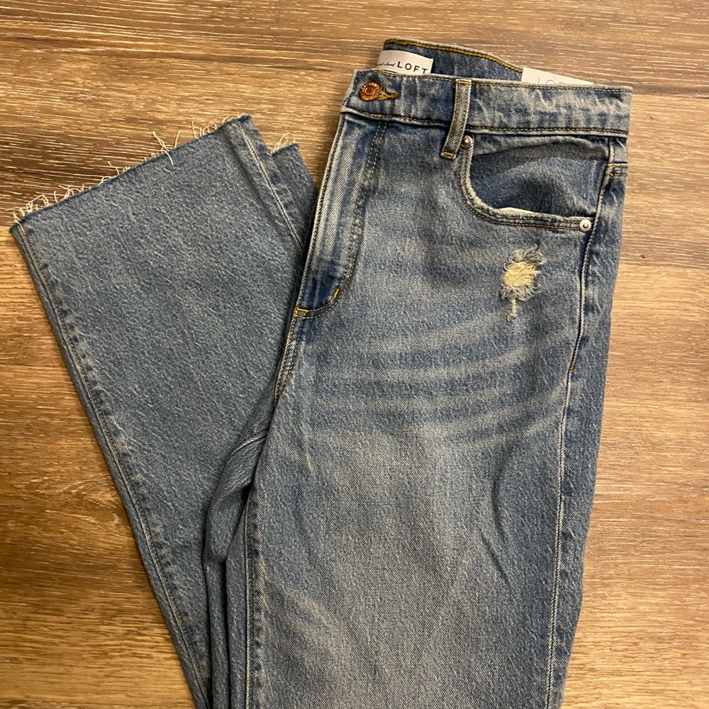 LOFT -The straight high rise jeans
